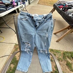 Hollister Light Blue Women's Ankle Jeans